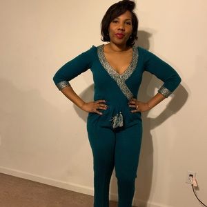 Hand knit Emerald Green Jumper